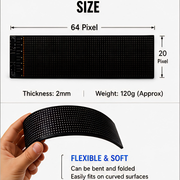 LED Matrix Panel Flexible RGB Car Display with App & Remote Control
