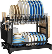 2 Tier Kitchen Dish Drying Rack without spoon holder