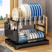2 Tier Kitchen Dish Drying Rack without spoon holder