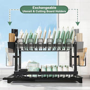 2 Tier Kitchen Dish Drying Rack without spoon holder