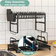 2 Tier Kitchen Dish Drying Rack without spoon holder