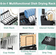 2 Tier Kitchen Dish Drying Rack without spoon holder